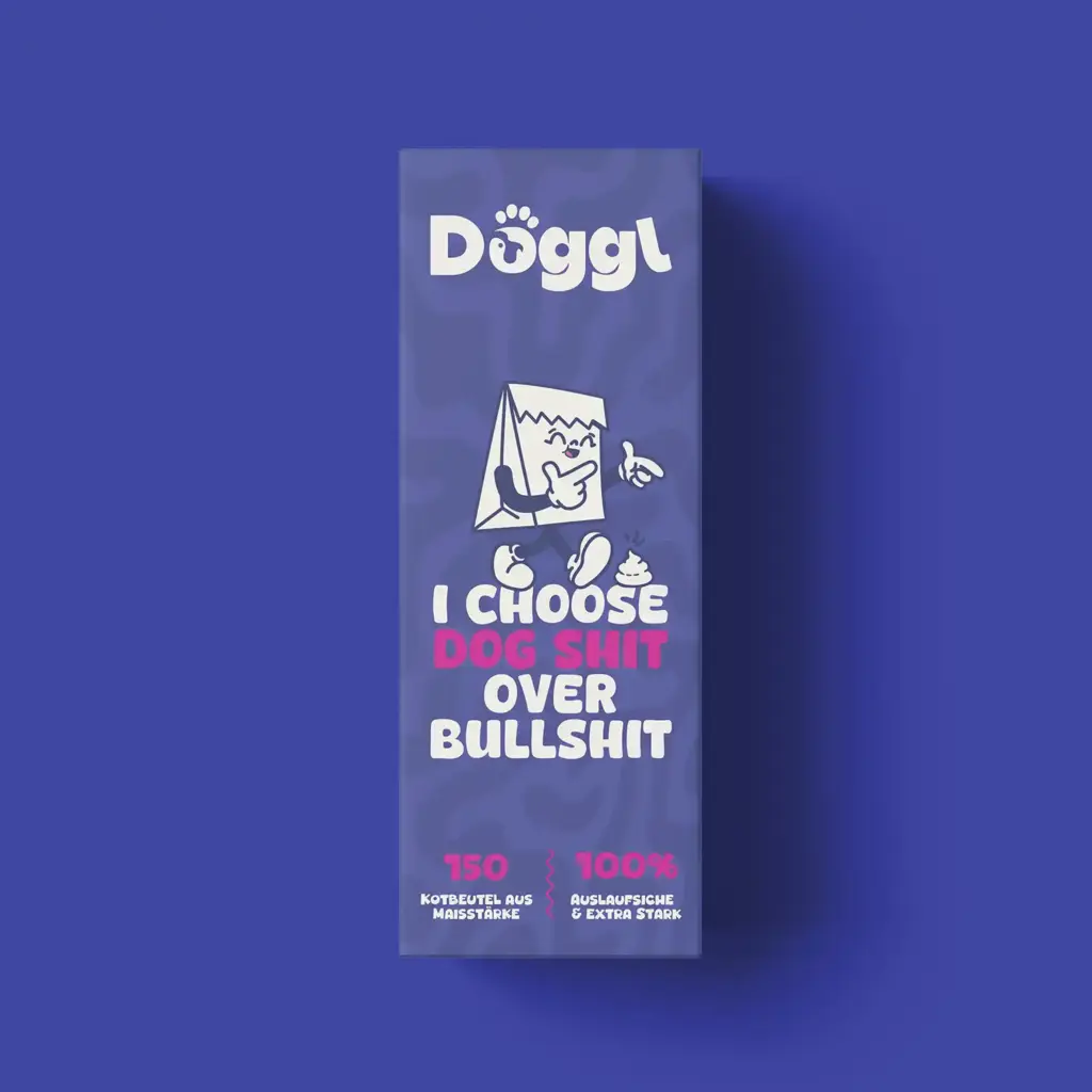 Kompostierbare Hundekotbeutel Verpackung - Bio Kotbeutel aus Maisstärke von Doggl